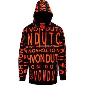 UNISEX || VON DUTCH MONOGRAM HOODIE || SZ: M